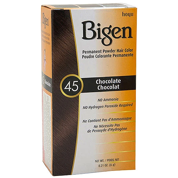 Bigen Powder Hair Color 45 Chocolate 1 Bigen Powder Hair Color 45 Chocolate