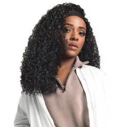 Bobbi Boss Synthetic Hair Active Headband Wig - M1017 HB JERRY CURL