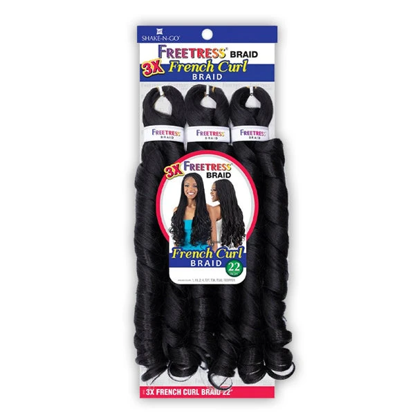 Freetress Synthetic Braid - 3X FRENCH CURL BRAID 22 5 Freetress Synthetic Braid - 3X FRENCH CURL BRAID 22 - Image 5