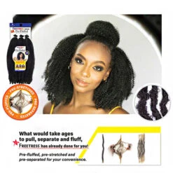 Freetress Synthetic Braid - 3X PRE FLUFFED POPPIN TWIST 16 -Loreal Store freetress synthetic braid 3x pre fluffed poppin twist 16 3