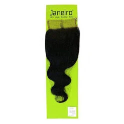 Janeiro 100% Virgin Brazilian Remy Hair 4x4 Full Lace Closure - BODY WAVE 12