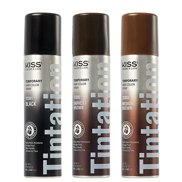 Kiss Colors & Care TCSXX Tintation Temporary Hair Color Spray 2.82oz 1 Kiss Colors & Care TCSXX Tintation Temporary Hair Color Spray 2.82oz
