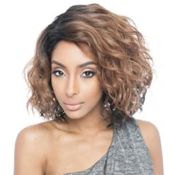 Mane Concept Brown Sugar Human Hair Blend Full Wig - BS120 -Loreal Store mane concept brown sugar human hair blend full wig bs120 5