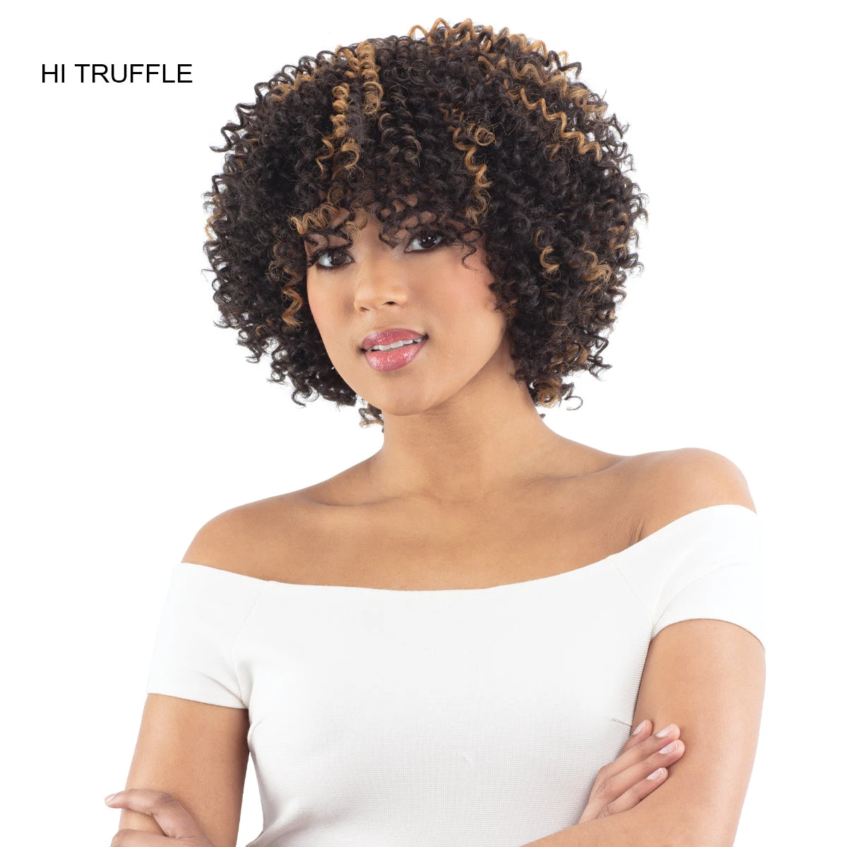 Mayde Beauty Human Hair Blend Mocha Wig - HAZE 3 Mayde Beauty Human Hair Blend Mocha Wig - HAZE - Image 3