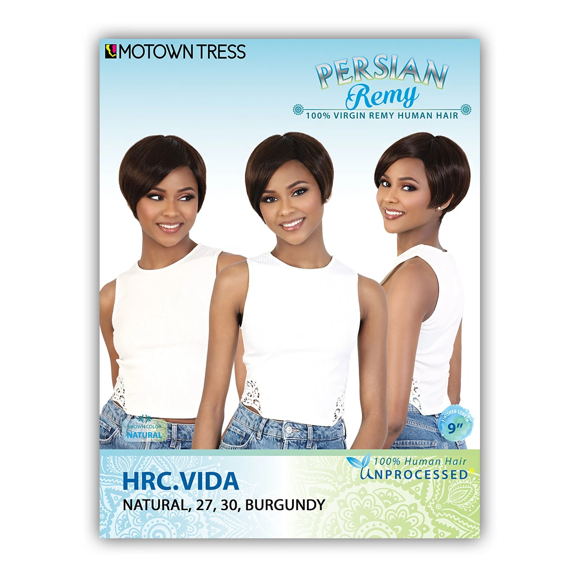 Motown Tress Persian 100% Virgin Remy Human Hair Wig - HRC VIDA 6 Motown Tress Persian 100% Virgin Remy Human Hair Wig - HRC VIDA - Image 6