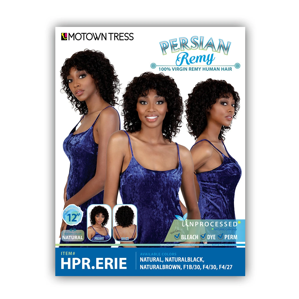 Motown Tress Persian 100% Virgin Remy Human Hair Wig - HPR ERIE 5 Motown Tress Persian 100% Virgin Remy Human Hair Wig - HPR ERIE - Image 5