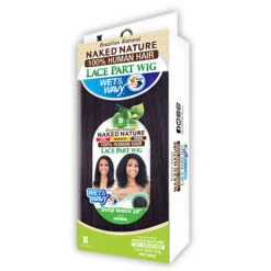 Naked Nature 100% Brazilian WET & WAVY Natural Hair Lace Part Wig - DEEP WAVE 18 5 Naked Nature 100% Brazilian WET & WAVY Natural Hair Lace Part Wig - DEEP WAVE 18 -Loreal Store naked brazilian wet wavy natural hair lace part wig deep wave 18 2