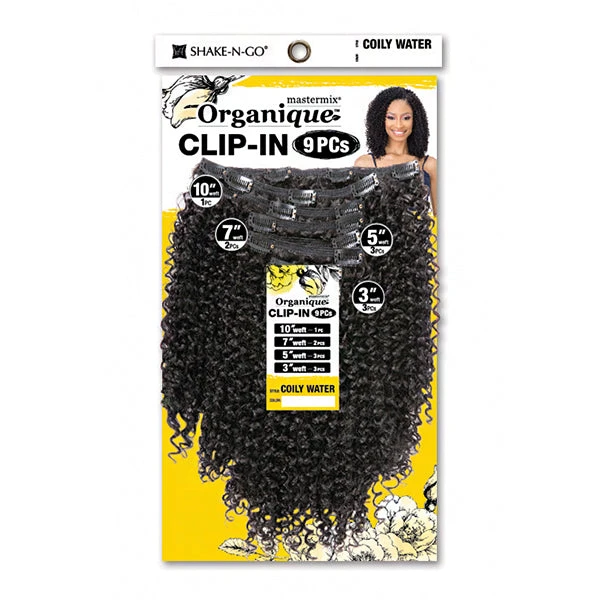 Organique Mastermix Clip In Extension - COILY WATER (9pcs) 2 Organique Mastermix Clip In Extension - COILY WATER (9pcs) - Image 2