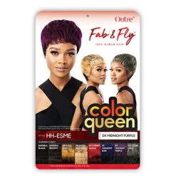Outre 100% Human Hair Fab & Fly Color Queen Wig - HH ESME 10 Outre 100% Human Hair Fab & Fly Color Queen Wig - HH ESME -Loreal Store outre 100 human hair fab fly color queen wig hh esme 4