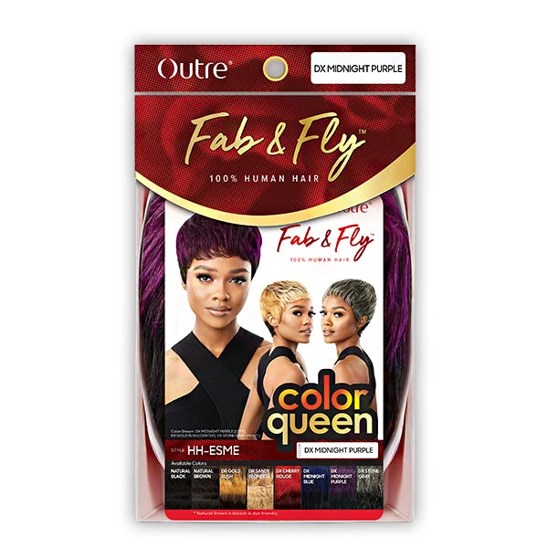 Outre 100% Human Hair Fab & Fly Color Queen Wig - HH ESME 6 Outre 100% Human Hair Fab & Fly Color Queen Wig - HH ESME - Image 6