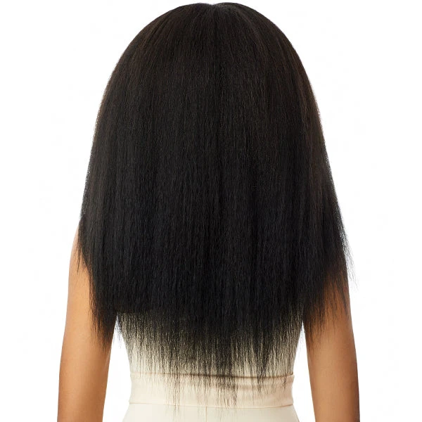 Outre Big Beautiful Hair Human Hair Blend Clip In - KINKY STRAIGHT 18 2 Outre Big Beautiful Hair Human Hair Blend Clip In - KINKY STRAIGHT 18 - Image 2