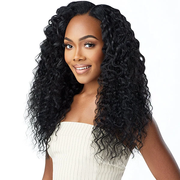 Outre Big Beautiful Hair Human Hair Blend Clip In - PERUVIAN WAVE 18 2 Outre Big Beautiful Hair Human Hair Blend Clip In - PERUVIAN WAVE 18 - Image 2