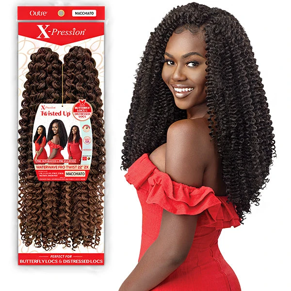 Outre Synthetic Braid - X PRESSION TWISTED UP 2X WATERWAVE FRO TWIST 22 1 Outre Synthetic Braid - X PRESSION TWISTED UP 2X WATERWAVE FRO TWIST 22