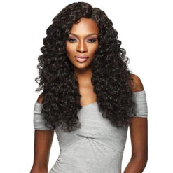 Outre Purple Pack Brazilian Boutique Human Hair Blend Weaving - VIRGIN DEEP 4PCS (18/20/22 + 4 Inch Lace Closure)