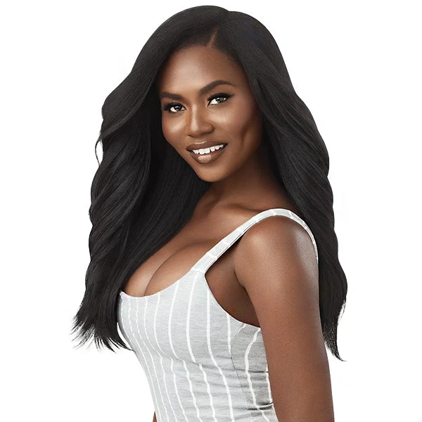 Outre Big Beautiful 100% Human Hair Premium Blend U Part Cap Leave Out Wig - DOMINICAN BLOWOUT 22 2 Outre Big Beautiful 100% Human Hair Premium Blend U Part Cap Leave Out Wig - DOMINICAN BLOWOUT 22 - Image 2