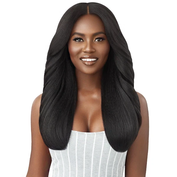Outre Big Beautiful 100% Human Hair Premium Blend U Part Cap Leave Out Wig - DOMINICAN BLOWOUT 22 1 Outre Big Beautiful 100% Human Hair Premium Blend U Part Cap Leave Out Wig - DOMINICAN BLOWOUT 22