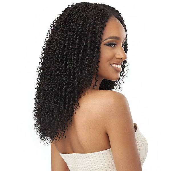 Outre Big Beautiful 100% Human Hair Premium Blend U Part Cap Leave Out Wig - PASSION COILS 20 3 Outre Big Beautiful 100% Human Hair Premium Blend U Part Cap Leave Out Wig - PASSION COILS 20 - Image 3