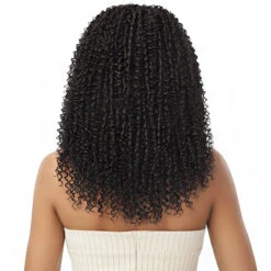 Outre Big Beautiful 100% Human Hair Premium Blend U Part Cap Leave Out Wig - PASSION COILS 20 11 Outre Big Beautiful 100% Human Hair Premium Blend U Part Cap Leave Out Wig - PASSION COILS 20 -Loreal Store outre human hair blend u part cap leave out wig passion coils 20 4