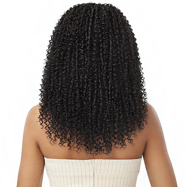 Outre Big Beautiful 100% Human Hair Premium Blend U Part Cap Leave Out Wig - PASSION COILS 20 5 Outre Big Beautiful 100% Human Hair Premium Blend U Part Cap Leave Out Wig - PASSION COILS 20 - Image 5