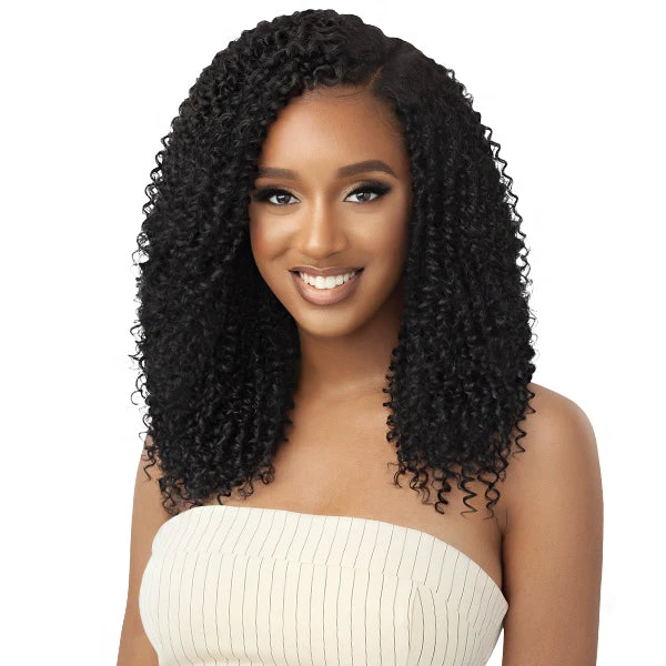 Outre Big Beautiful 100% Human Hair Premium Blend U Part Cap Leave Out Wig - PASSION COILS 20 1 Outre Big Beautiful 100% Human Hair Premium Blend U Part Cap Leave Out Wig - PASSION COILS 20