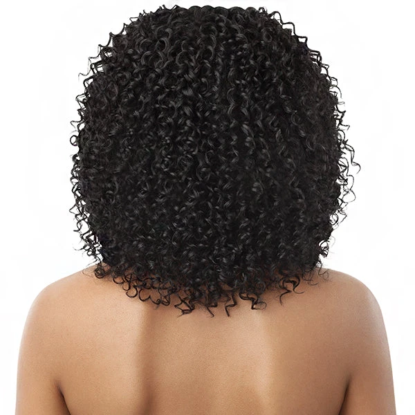 Outre Big Beautiful 100% Human Hair Premium Blend U Part Cap Leave Out Wig - CURLY TWIST 14 3 Outre Big Beautiful 100% Human Hair Premium Blend U Part Cap Leave Out Wig - CURLY TWIST 14 - Image 3