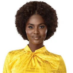 Outre Mytresses Gold Label 100% Unprocessed Human Hair U Part Leave Out Wig - HH NATURAL AFRO