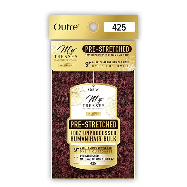 Outre Mytresses Pre-Stretched 100% Unprocessed Human Hair Bulk - NATURAL 4C KINKY BULK 12 1 Outre Mytresses Pre-Stretched 100% Unprocessed Human Hair Bulk - NATURAL 4C KINKY BULK 12