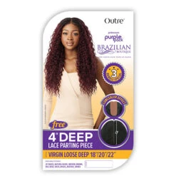 Outre Purple Pack Brazilian Boutique Human Hair Blend Weaving - VIRGIN LOOSE DEEP 4PCS (18/20/22 + 4 Inch Lace Closure) 9 Outre Purple Pack Brazilian Boutique Human Hair Blend Weaving - VIRGIN LOOSE DEEP 4PCS (18/20/22 + 4 Inch Lace Closure) -Loreal Store outre purple pack brazilian boutique human hair blend weaving virgin loose deep 4pcs 182022 4 inch lace closure 4