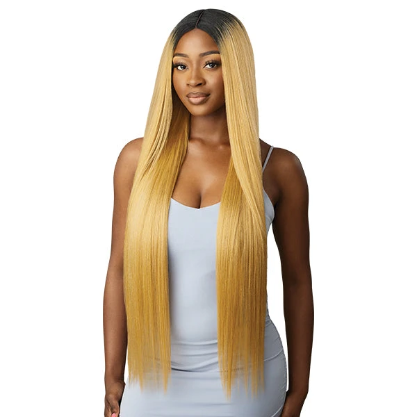 Outre Purple Pack Brazilian Boutique Human Hair Blend Weaving - VIRGIN SLEEK PRESSED 4PCS (26/28/30 + 4 Inch Lace Closure) 2 Outre Purple Pack Brazilian Boutique Human Hair Blend Weaving - VIRGIN SLEEK PRESSED 4PCS (26/28/30 + 4 Inch Lace Closure) - Image 2