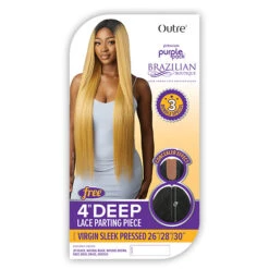 Outre Purple Pack Brazilian Boutique Human Hair Blend Weaving - VIRGIN SLEEK PRESSED 4PCS (26/28/30 + 4 Inch Lace Closure) 9 Outre Purple Pack Brazilian Boutique Human Hair Blend Weaving - VIRGIN SLEEK PRESSED 4PCS (26/28/30 + 4 Inch Lace Closure) -Loreal Store outre purple pack brazilian boutique human hair blend weaving virgin sleek pressed 4pcs 262830 4 inch lace closure 4