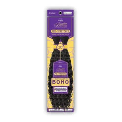 Outre Purple Pack Brazilian Bundle Human Hair Blend Pre Stretched Braid - DOMINICAN CURL BULK 10