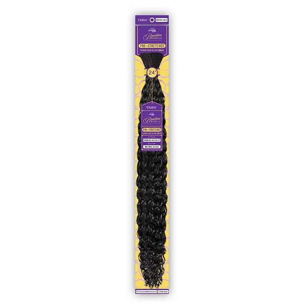 Outre Purple Pack Brazilian Bundle Human Hair Blend Pre Stretched Braid - DOMINICAN CURL BULK 24 1 Outre Purple Pack Brazilian Bundle Human Hair Blend Pre Stretched Braid - DOMINICAN CURL BULK 24