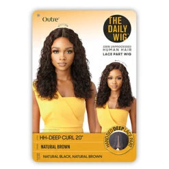 Outre The Daily Wig 100% Human Hair Lace Part Wig - HH DEEP CURL 20 9 Outre The Daily Wig 100% Human Hair Lace Part Wig - HH DEEP CURL 20 -Loreal Store outre the daily wig 100 human hair lace part wig hh deep curl 20 4