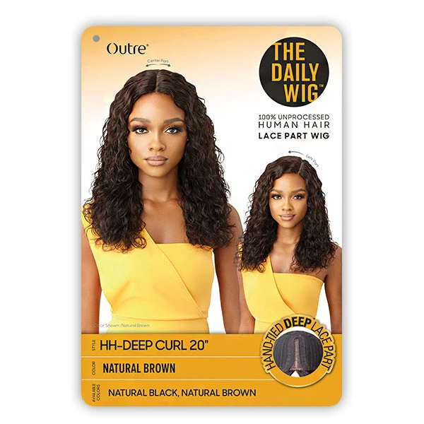 Outre The Daily Wig 100% Human Hair Lace Part Wig - HH DEEP CURL 20 5 Outre The Daily Wig 100% Human Hair Lace Part Wig - HH DEEP CURL 20 - Image 5