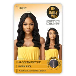 Outre The Daily Wig 100% Human Hair Lace Part Wig - HH OCEAN BODY 20 -Loreal Store outre the daily wig 100 human hair lace part wig hh ocean body 20 4