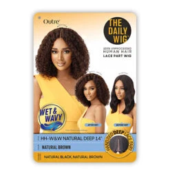 Outre The Daily Wig WET & WAVY 100% Unprocessed Human Hair Lace Part Wig - HH W&W NATURAL DEEP 14 12 Outre The Daily Wig WET & WAVY 100% Unprocessed Human Hair Lace Part Wig - HH W&W NATURAL DEEP 14 -Loreal Store outre the daily wig wet wavy human wig hh ww natural deep 14 5