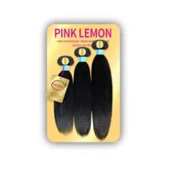 Pink Lemon 100% Unprocessed Virgin Remi Hair Weave - STRAIGHT (12/14/16)
