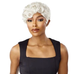 Sensationnel Empire Salt N Pepper 100% Human Hair Wig - FLORA -Loreal Store sensationnel 100 human hair empire salt n pepper wig flora 2