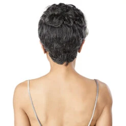 Sensationnel Empire Salt N Pepper 100% Human Hair Wig - FLORA -Loreal Store sensationnel 100 human hair empire salt n pepper wig flora 3