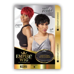 Sensationnel Empire Salt N Pepper 100% Human Hair Wig - KORI 9 Sensationnel Empire Salt N Pepper 100% Human Hair Wig - KORI -Loreal Store sensationnel 100 human hair empire salt n pepper wig kori 4
