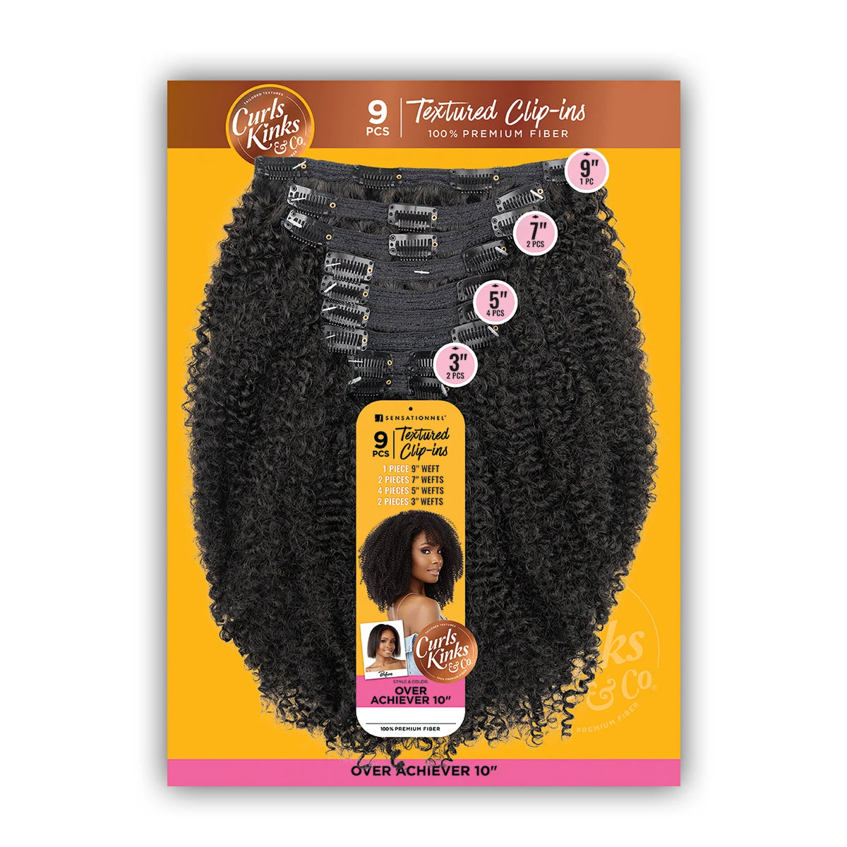 Sensationnel Curls Kinks & Co Synthetic Hair Clip In - OVER ACHIEVER 10 2 Sensationnel Curls Kinks & Co Synthetic Hair Clip In - OVER ACHIEVER 10 - Image 2