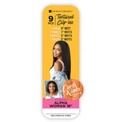 Sensationnel Curls Kinks & Co Synthetic Hair Clip In - ALPHA WOMAN 18 12 Sensationnel Curls Kinks & Co Synthetic Hair Clip In - ALPHA WOMAN 18 -Loreal Store sensationnel curls kinks co synthetic hair clip ins alpha woman 18 5