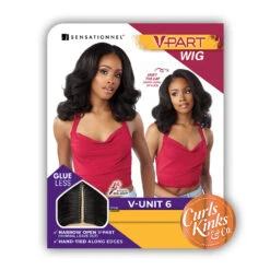 Sensationnel Curls Kinks & Co Synthetic Hair Glueless V Part Wig - V UNIT 6 -Loreal Store sensationnel curls kinks co synthetic hair glueless v part wig v unit 6 4