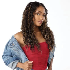 Sensationnel Curls Kinks & Co Synthetic Hair Glueless V Part Wig - V UNIT 7 7 Sensationnel Curls Kinks & Co Synthetic Hair Glueless V Part Wig - V UNIT 7 -Loreal Store sensationnel curls kinks co v part wig v unit 7 2