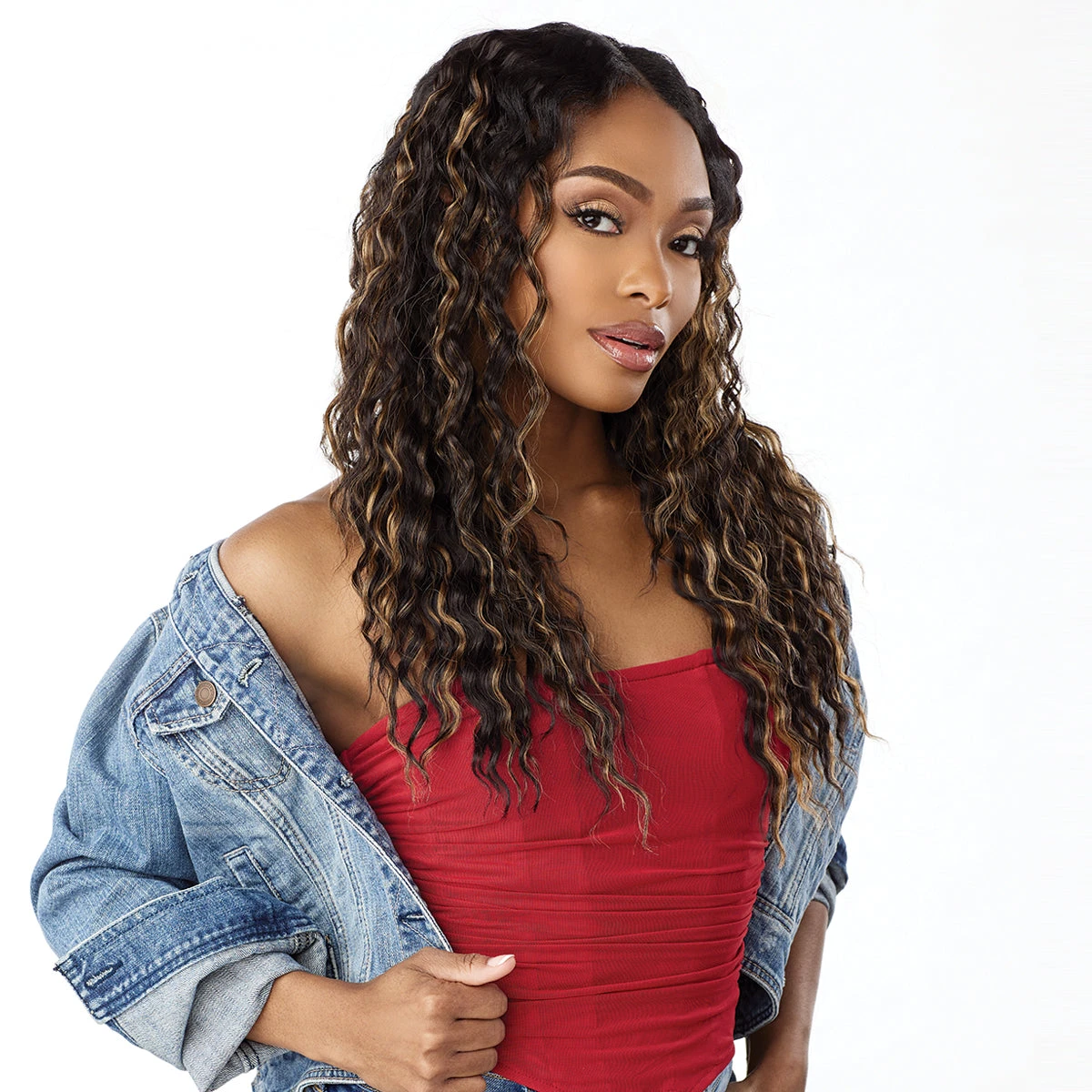 Sensationnel Curls Kinks & Co Synthetic Hair Glueless V Part Wig - V UNIT 7 3 Sensationnel Curls Kinks & Co Synthetic Hair Glueless V Part Wig - V UNIT 7 - Image 3