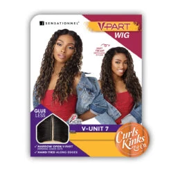 Sensationnel Curls Kinks & Co Synthetic Hair Glueless V Part Wig - V UNIT 7 9 Sensationnel Curls Kinks & Co Synthetic Hair Glueless V Part Wig - V UNIT 7 -Loreal Store sensationnel curls kinks co v part wig v unit 7 4