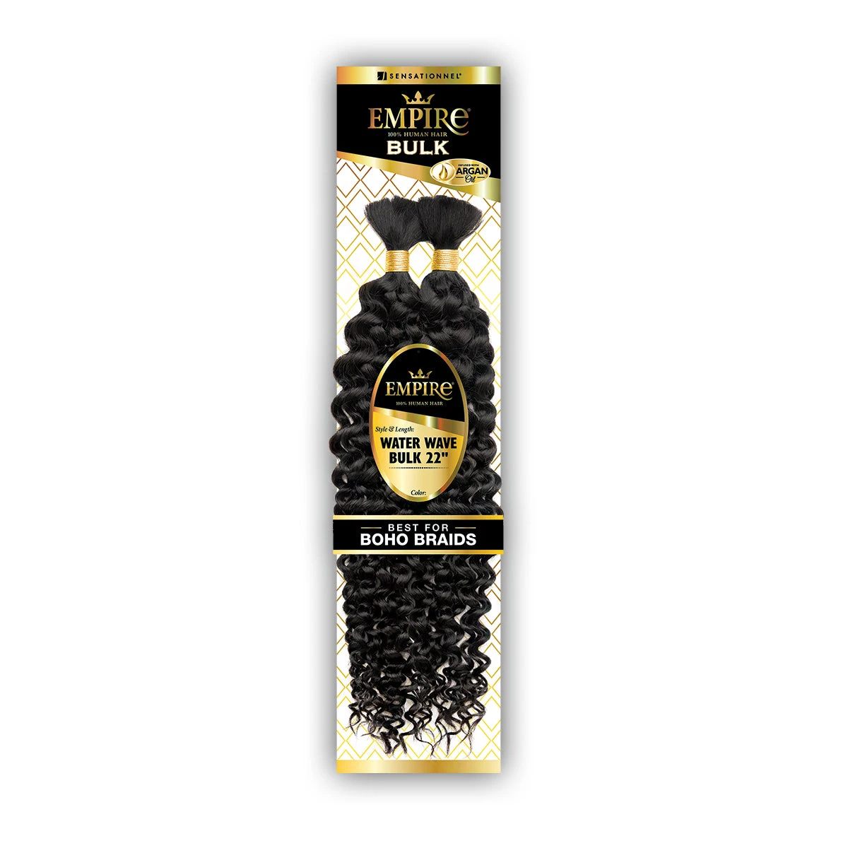 Sensationnel Empire 100% Human Hair Braid - WATER WAVE BULK 22 1 Sensationnel Empire 100% Human Hair Braid - WATER WAVE BULK 22