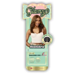 Sensationnel Glamzy Synthetic Hair Glueless HD Lace Parting Wig - ALONDRA -Loreal Store sensationnel glamzy lace parting wig alondra 4