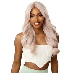 Sensationnel Glamzy Synthetic Hair Glueless HD Lace Parting Wig - CELESTIA