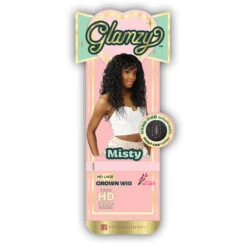 Sensationnel Glamzy Synthetic Hair Glueless HD Lace Crown Wig - MISTY -Loreal Store sensationnel glamzy lace parting wig misty 4